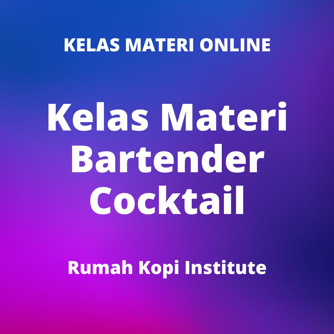 Materi Bartender cocktail
