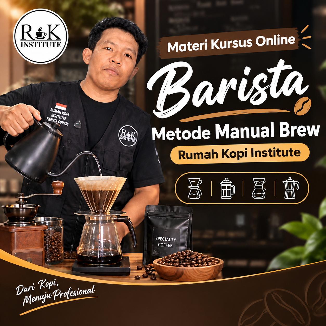 Kursus Barista Online Manual Brew