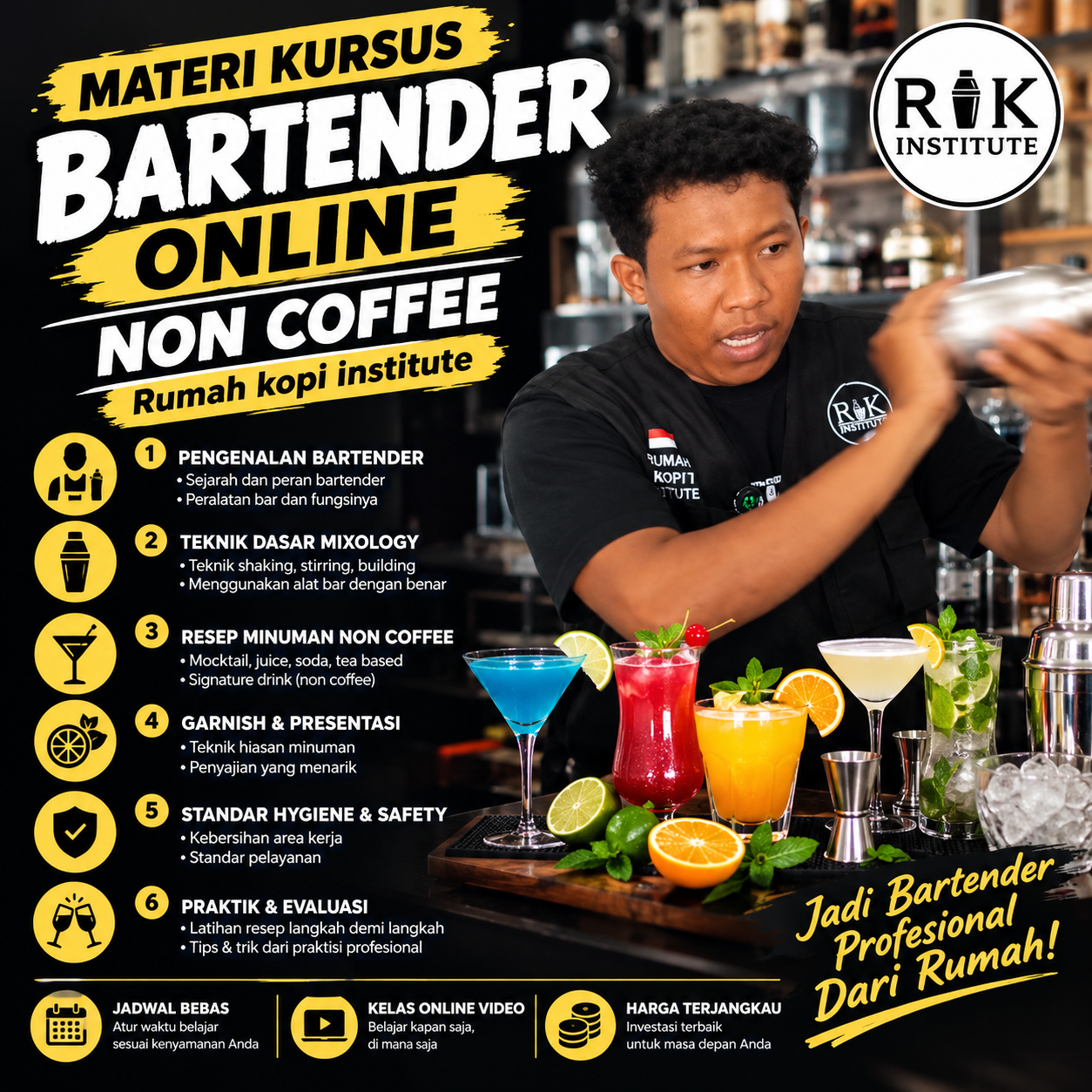 Kursus Bartender Online Non Coffee